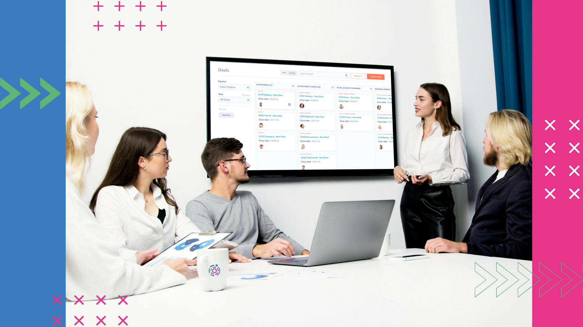 Yellow Orange Grey Techie Data Tech Ecommerce Business Meeting Visual Charts Presentation (1)